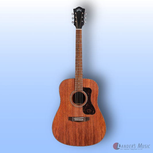 Guild Westerly Collection D-320 Natural Acoustic Guitar With Deluxe Bag