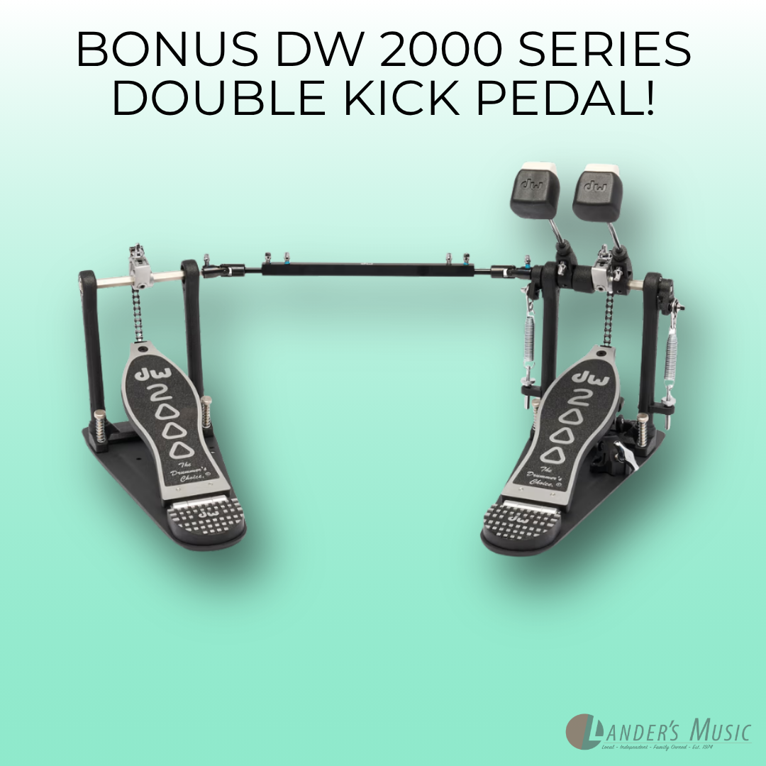 Roland V-Drums 3 Series VD316S Electronic Kit with Bonus DW 2000 Series Double Kick Pedal