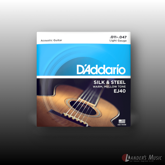 D'Addario 11-47 Silk and Steel Acoustic Strings