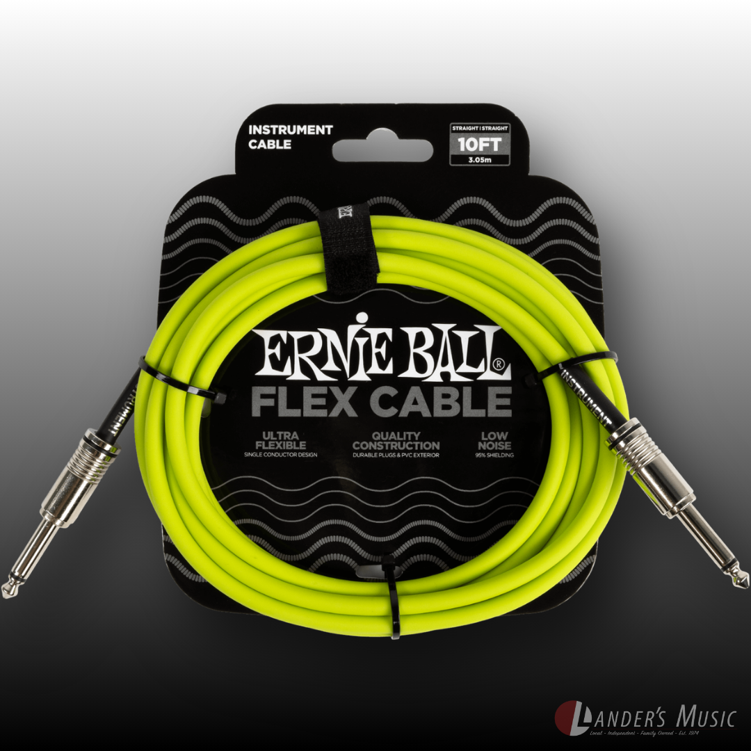 Ernie Ball Flex Straight/Straight 10ft Instrument Cable
