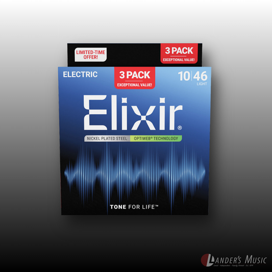 Elixir Optiweb 10-46 Electric Strings - 3 Pack