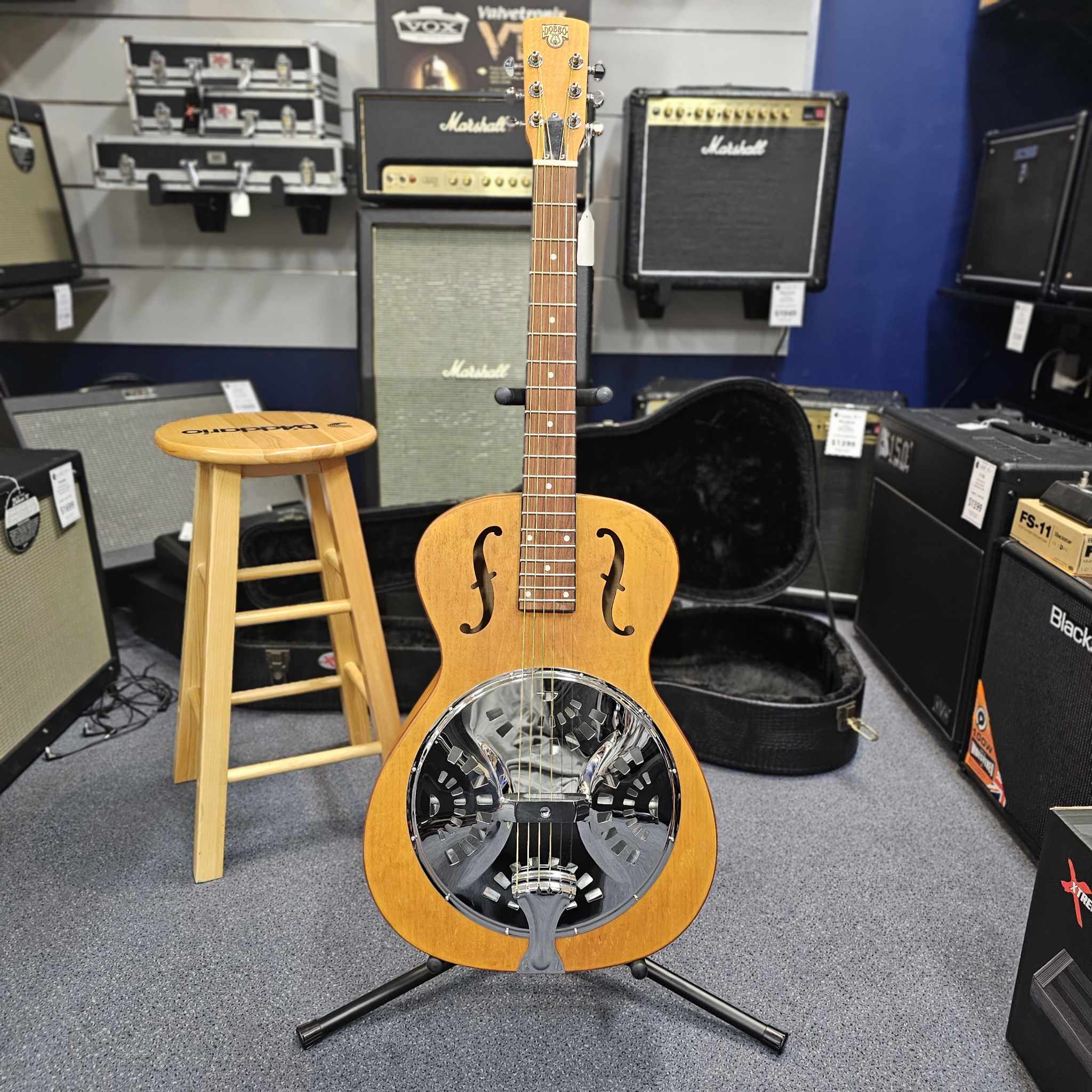 Epiphone Dobro Hound Dog Round Neck Vintage Brown Resonator Guitar