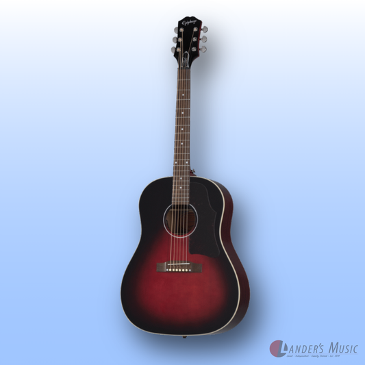 Epiphone Slash Signature Model J45 Vermillion Burst Electric/Acoustic Guitar with Hard Case