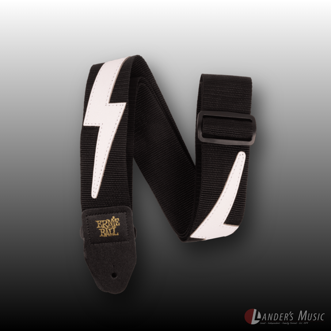 Ernie Ball Premium White Lightning Guitar Strap