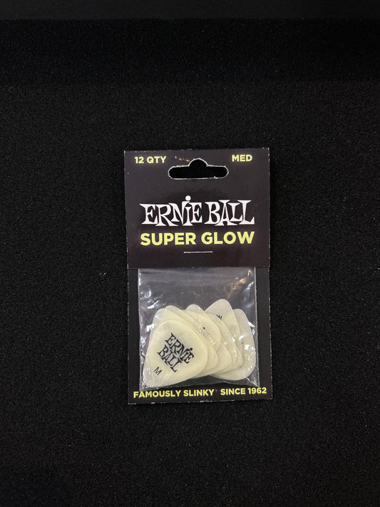 Ernie Ball Super Glow Pick 12 Pack