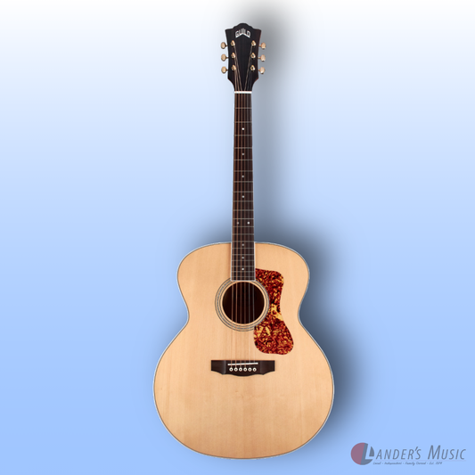 Guild Westerly Series F250E Deluxe Blonde Electric/Acoustic Guitar With Deluxe Bag