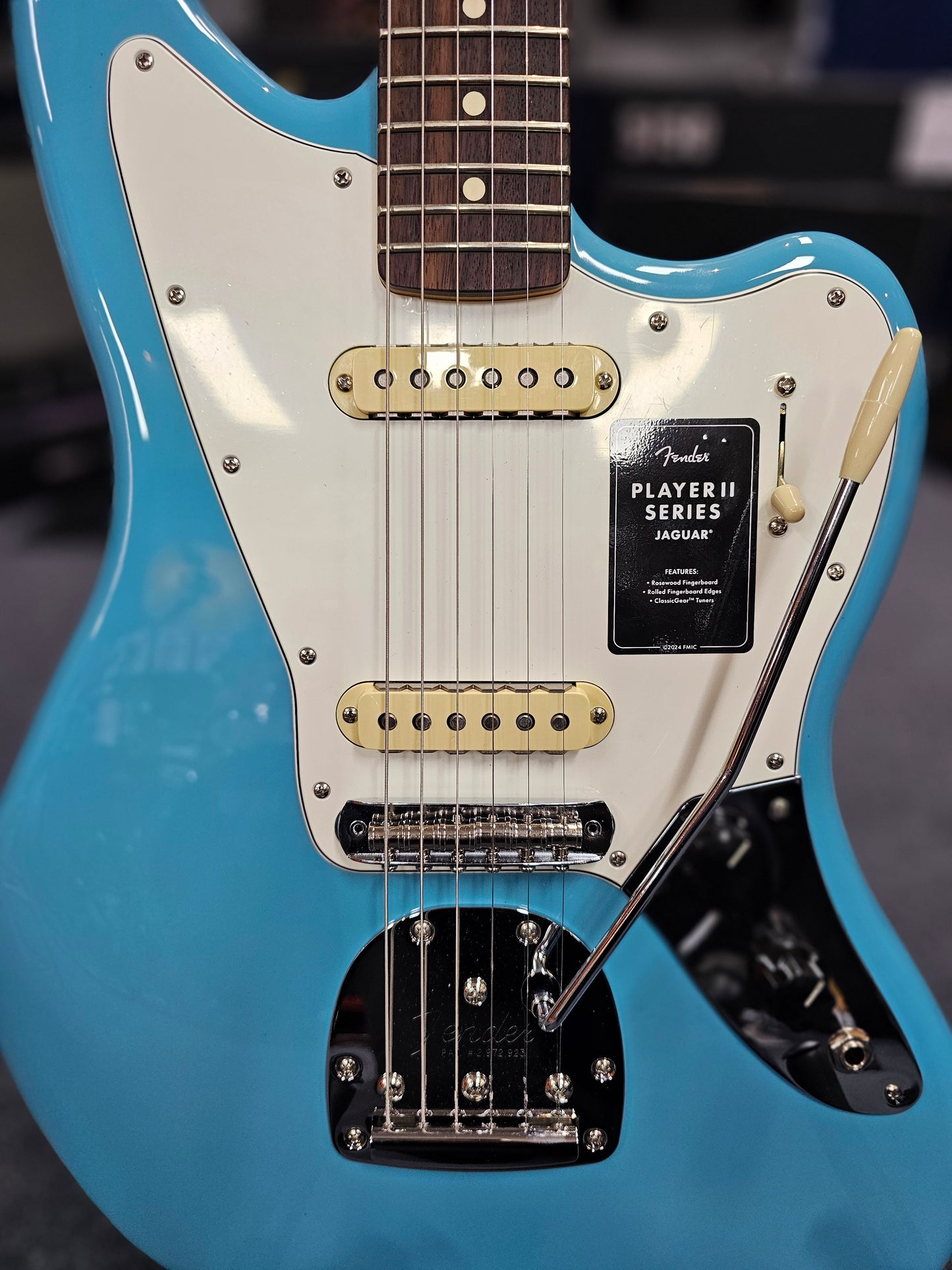 Fender Player II Series Aquatone Blue Jaguar Electric Guitar