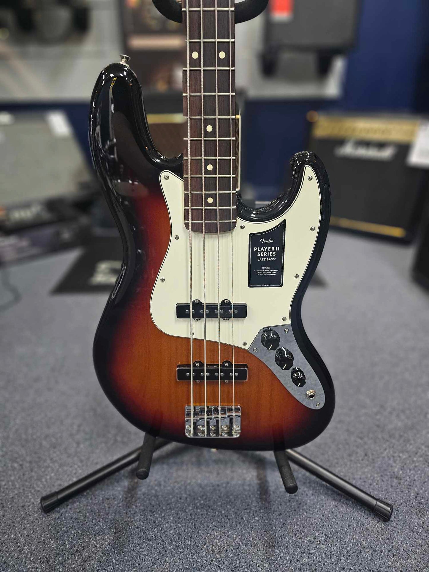 Fender Player II Series 3-Tone Sunburst Jazz Bass Guitar