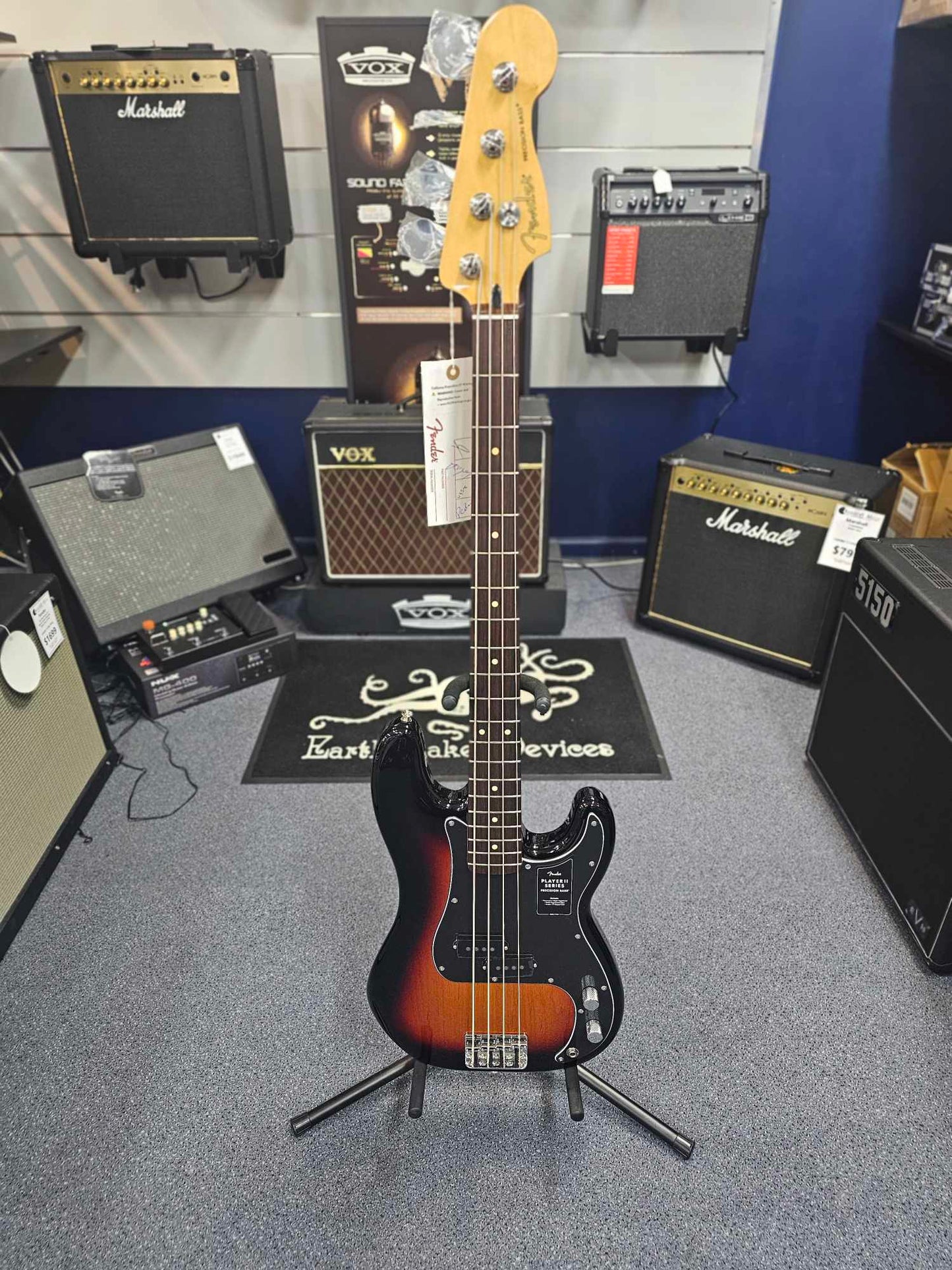 Fender Player II Series 3-Tone Sunburst Precision Bass Guitar