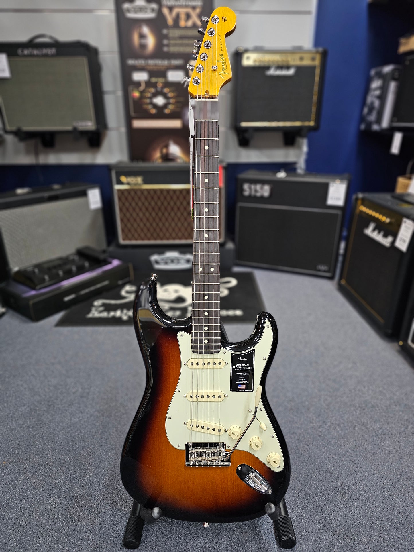 Fender American Professional II Anniversary 2-Colour Sunburst Stratocaster Electric Guitar