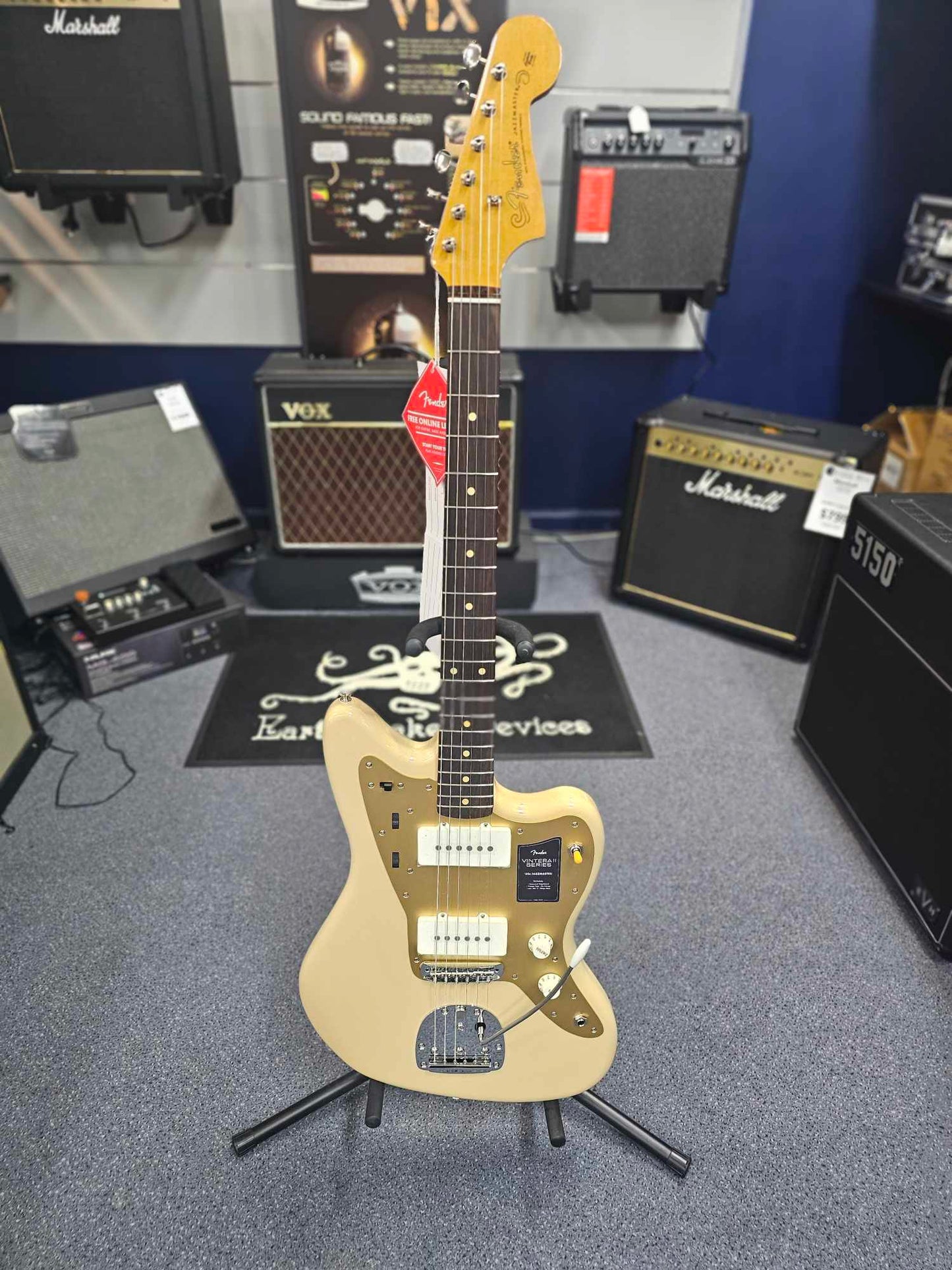 Fender Vintera II Series Desert Sand Jazzmaster Electric Guitar