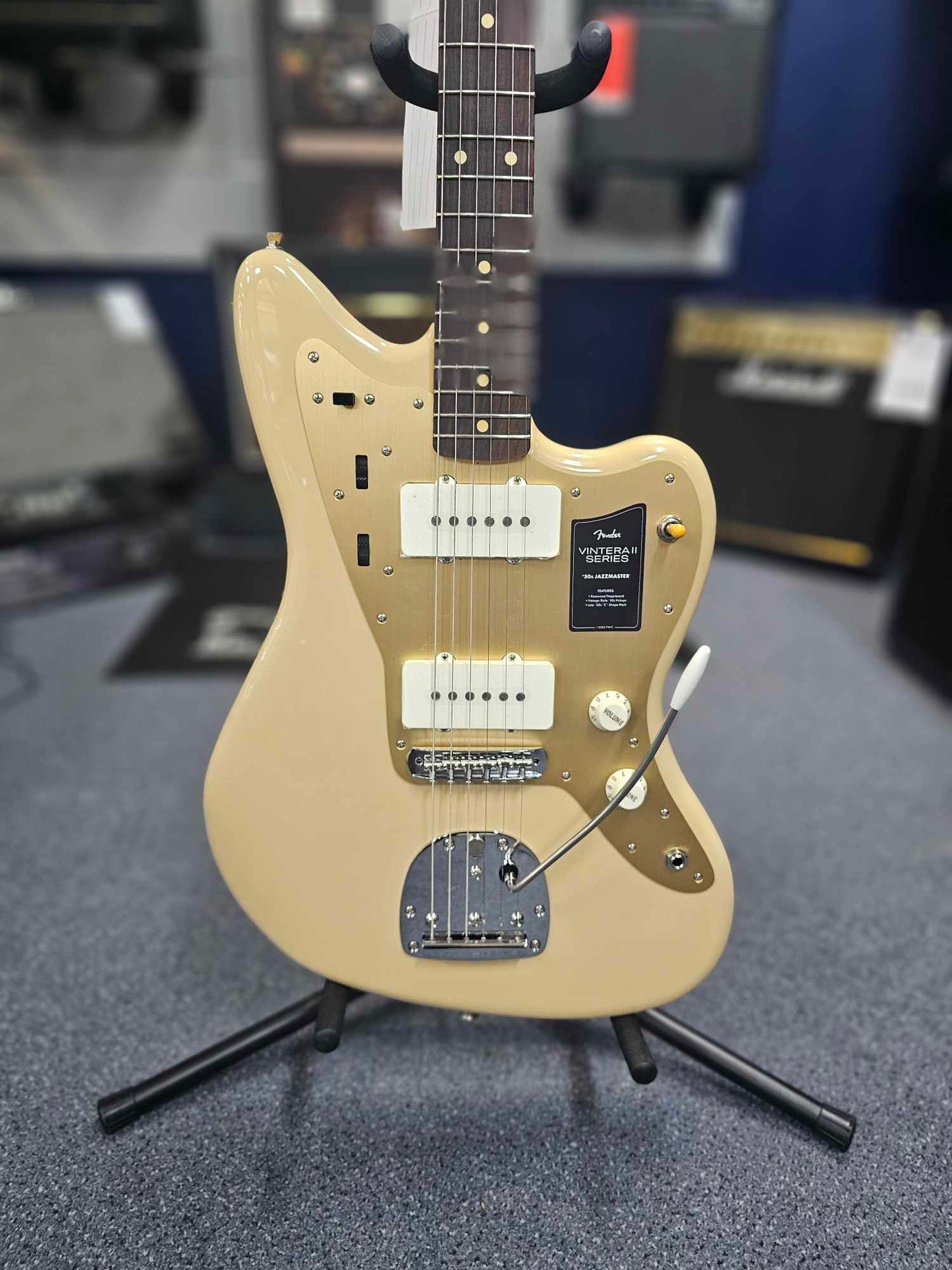 Fender Vintera II Series Desert Sand Jazzmaster Electric Guitar