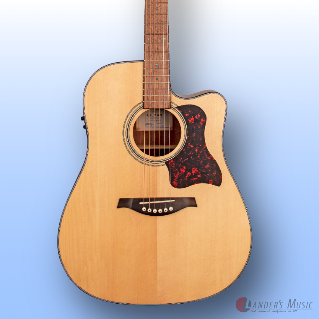 Gilman GD10CE Natural Electric/Acoustic Guitar