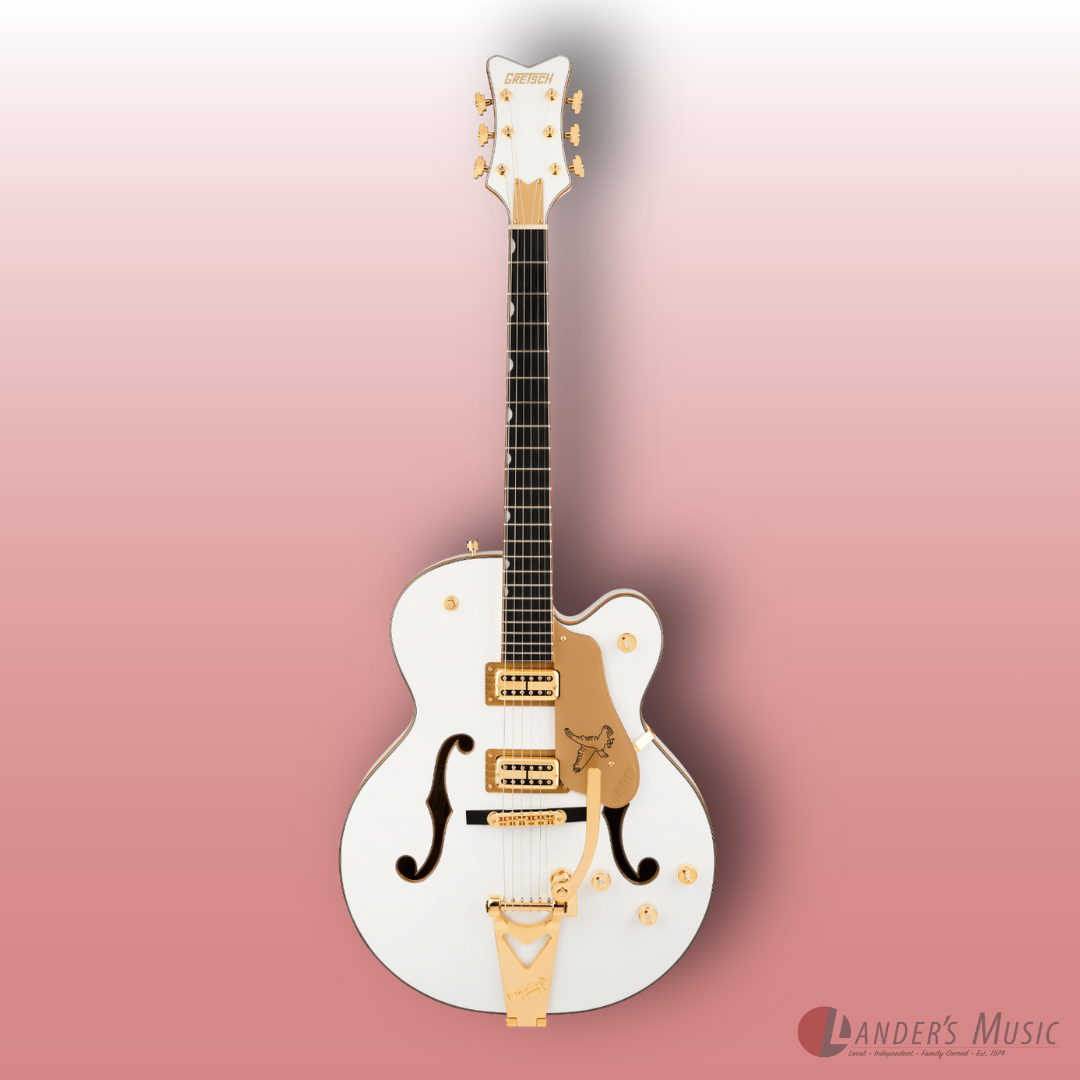 Gretsch Synchomatic Falcon Snowcrest White Electric Guitar with Hard Case