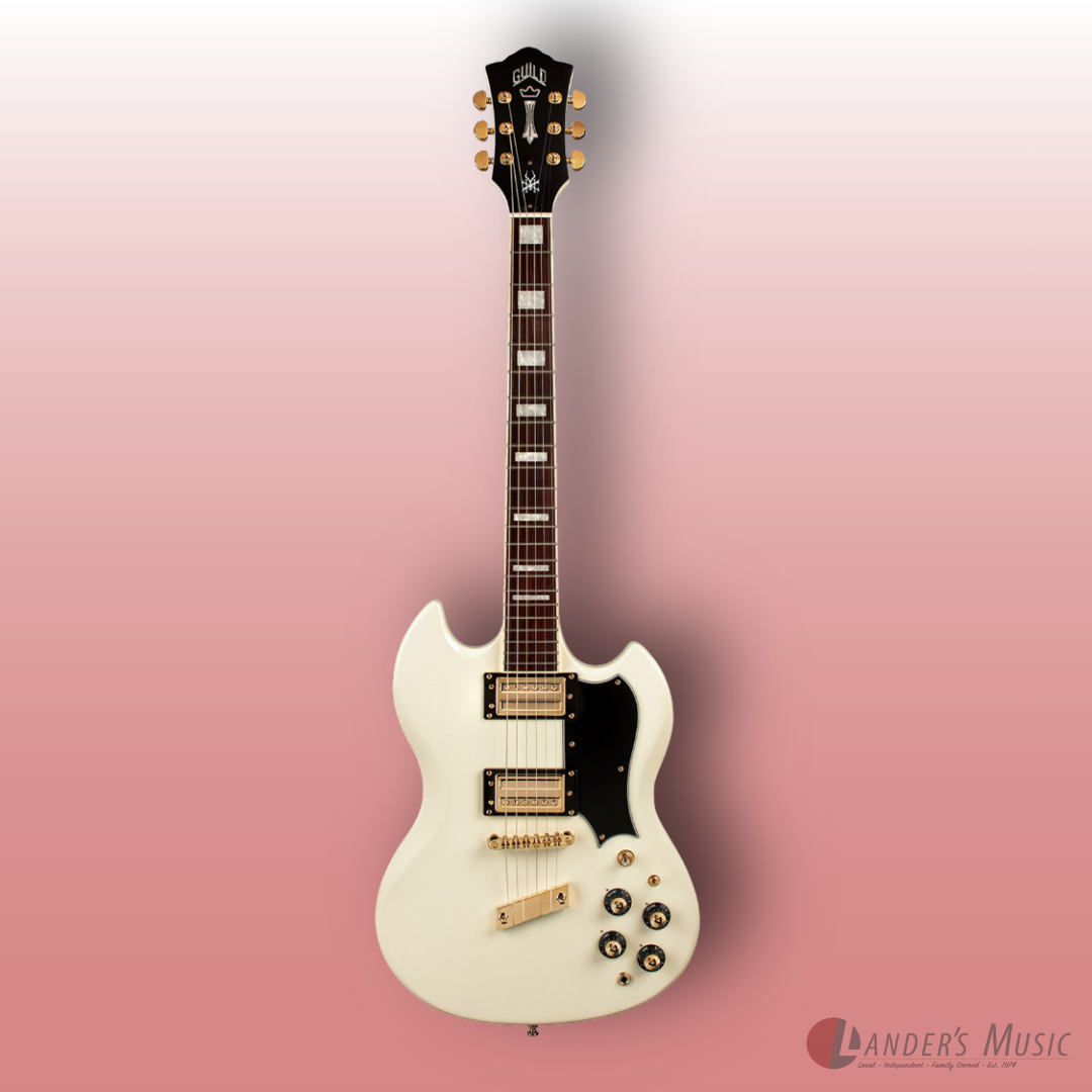 Guild Polara Kim Thayil Signature Vintage White Electric Guitar
