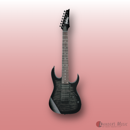 Ibanez RG7221QA Transparent Black Sunburst 7 String Electric Guitar