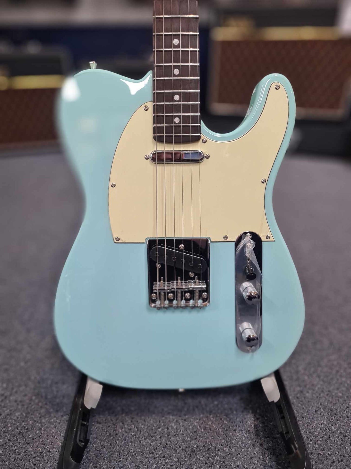 JET SS T-Style Roasted Maple Sonic Blue Electric Guitar