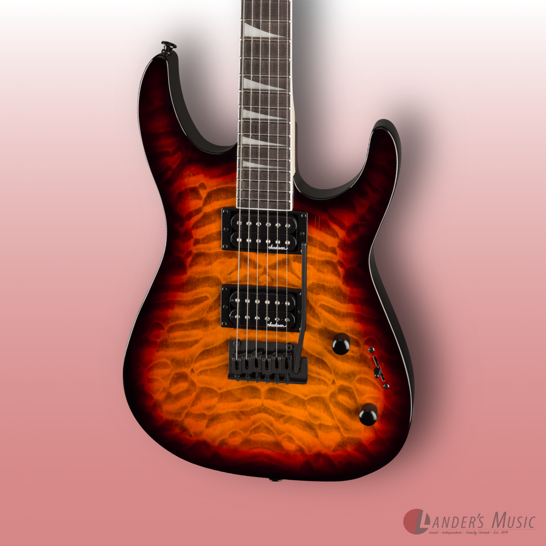 Jacksaon JS Series Dinky JS20 DKQ 2PT Transparent Tobacco Burst Electric Guitar
