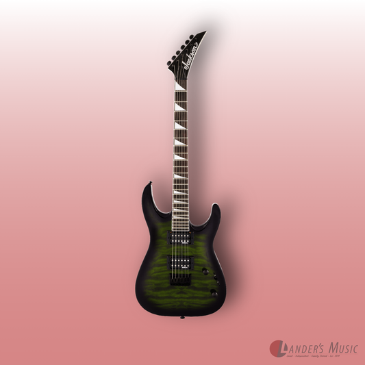Jackson JS Series Dinky Arch Top JS32Q DKA HT in Transparent Green Burst Electric Guitar
