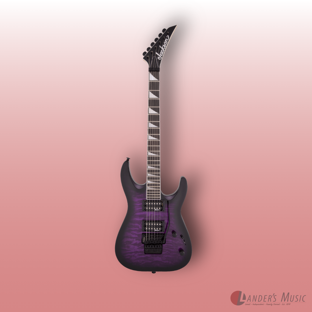 Jackson JS Series Dinky Arch Top JS32Q DKA in Transparent Purple Burst Electric Guitar