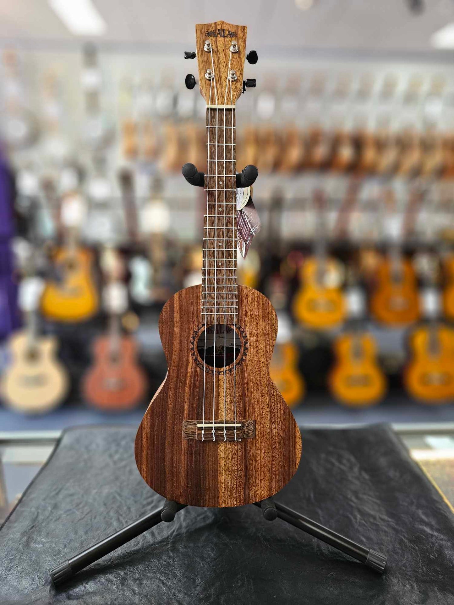 Kala Teak Concert Ukulele with Padded Bag