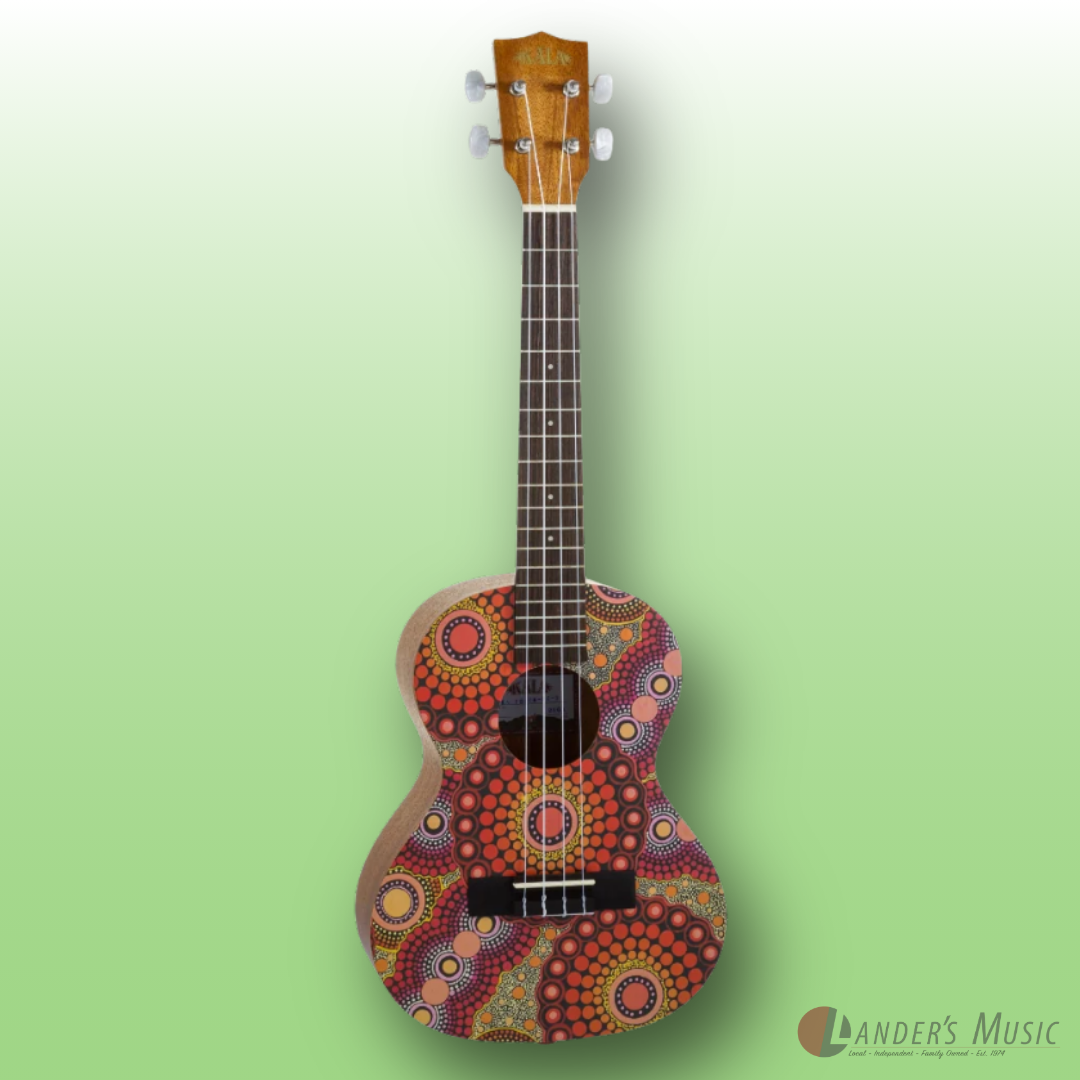 Kala Desert Storylines "Sunburnt Country" by Chantelle Mulladad Tenor Ukulele with Bag