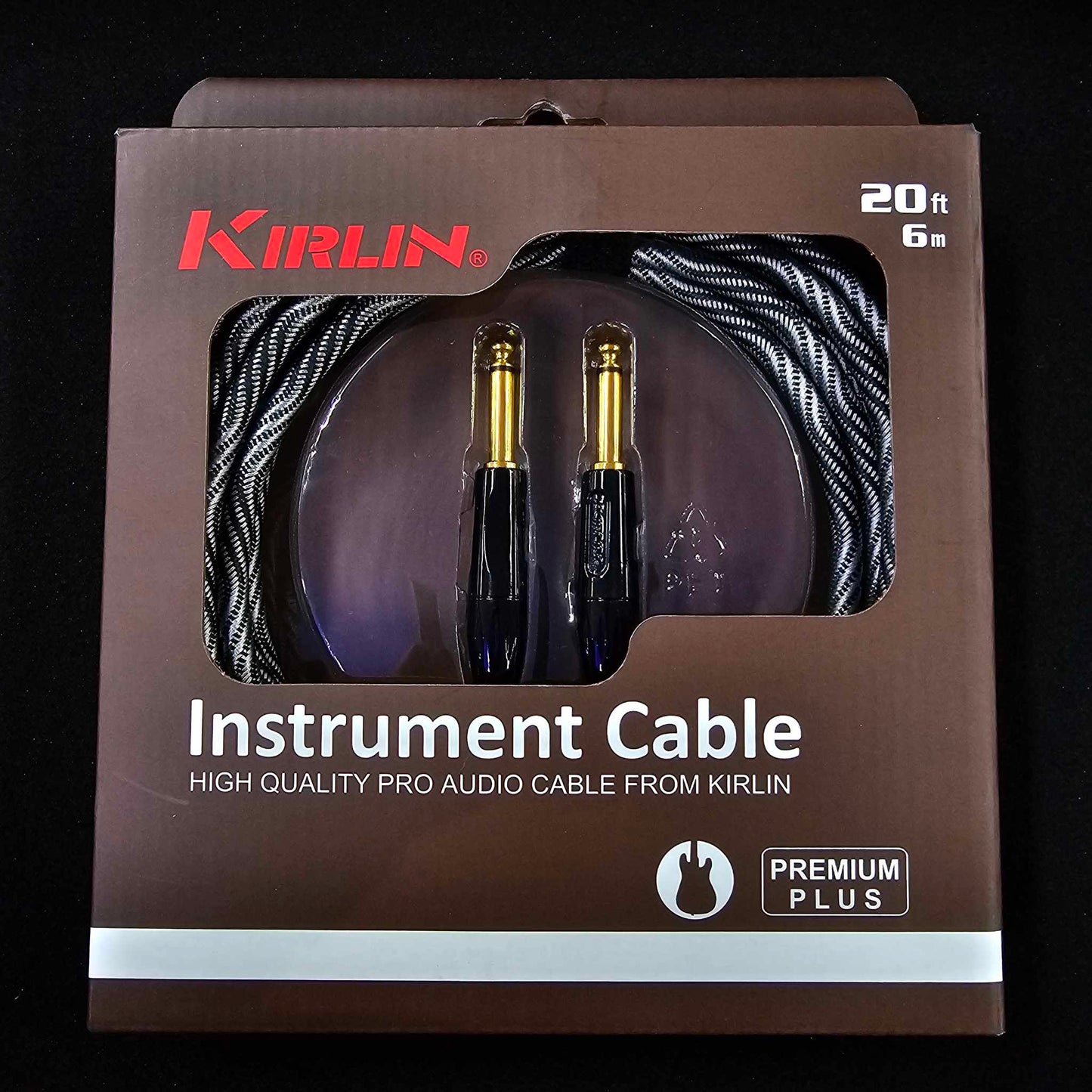 Kirlin 20ft Premium Plus Instrument Cable