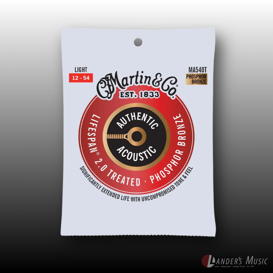 Martin & Co Light Authentic 12-54 Lifespan Acoustic Strings