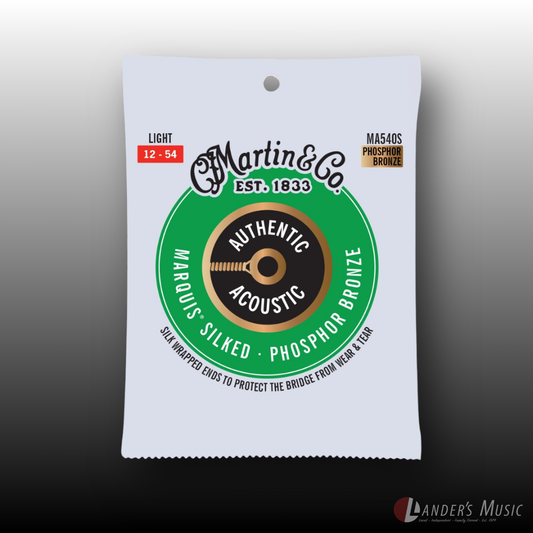 Martin & Co Light Authentic 12-54 Marquis Silked Acoustic Strings