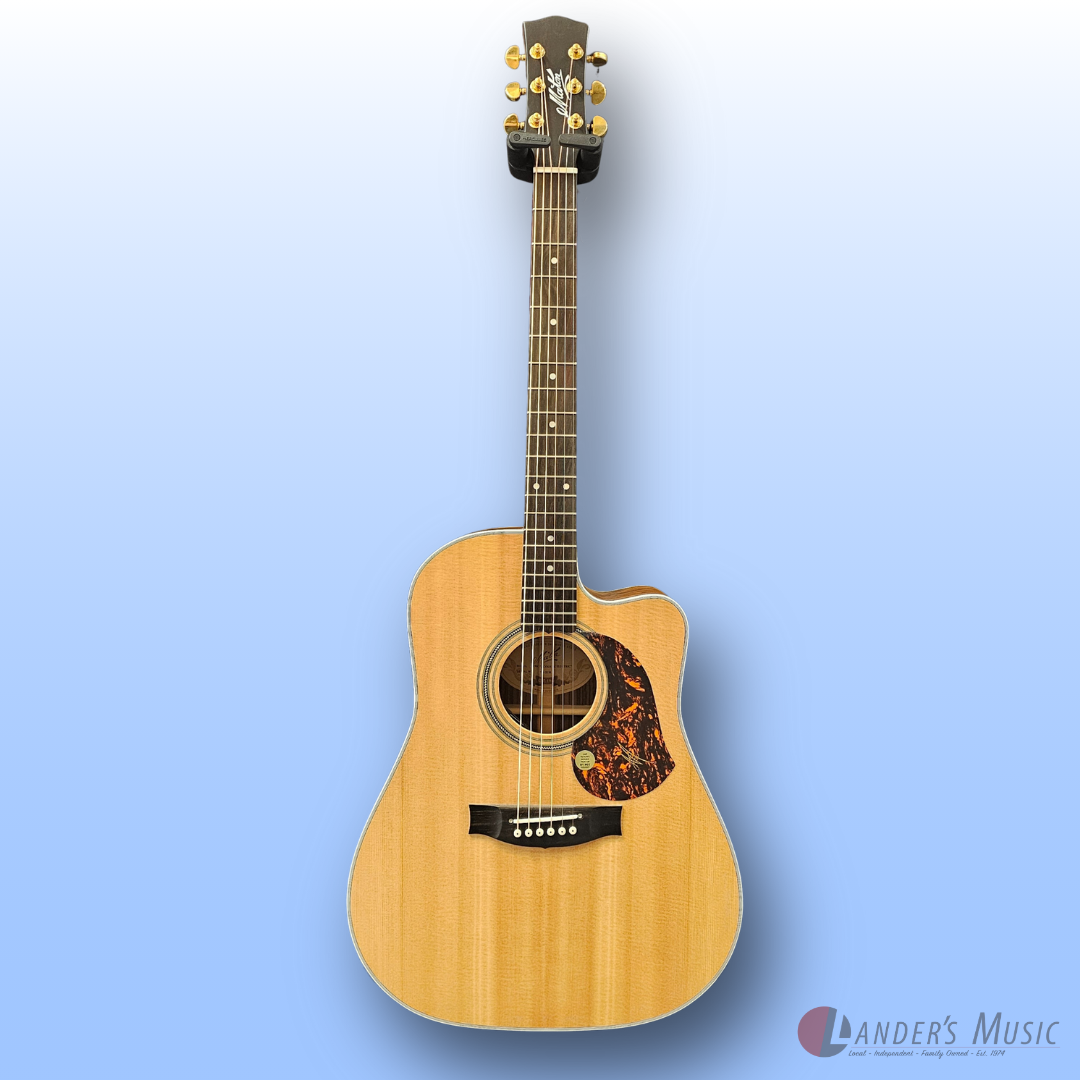 Maton ER90C Electric/Acoustic Guitar with Case