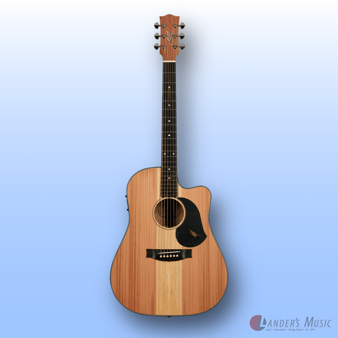 Maton Redwood Series RM-DNC Electric/Acoustic Guitar with Case