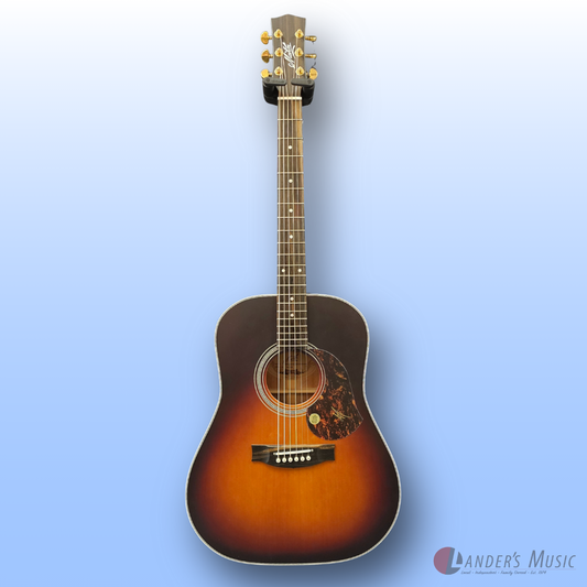 Maton Troubadour Series Dreadnought Electric/Acoustic Guitar with Case