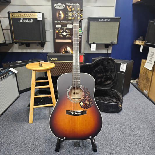 Maton Troubadour Series Dreadnought Electric/Acoustic Guitar with Case