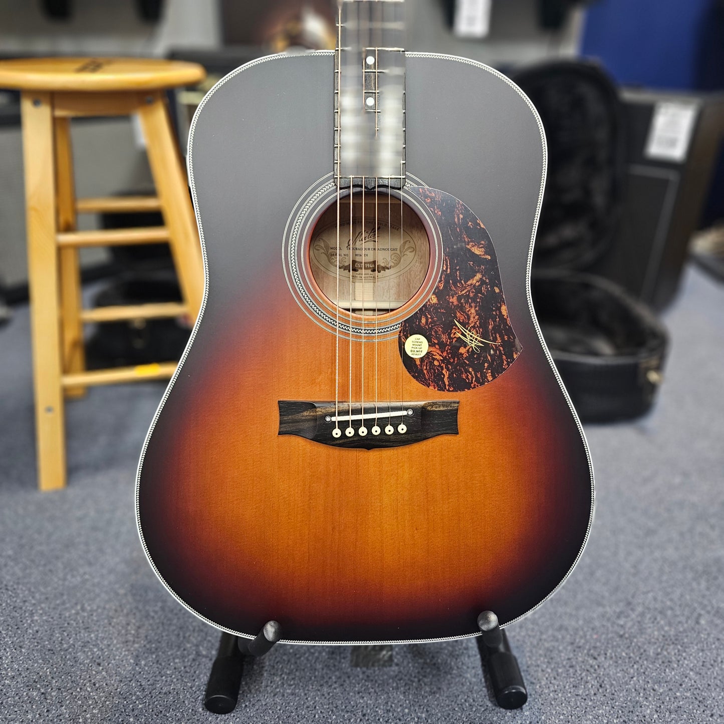 Maton Troubadour Series Dreadnought Electric/Acoustic Guitar with Case