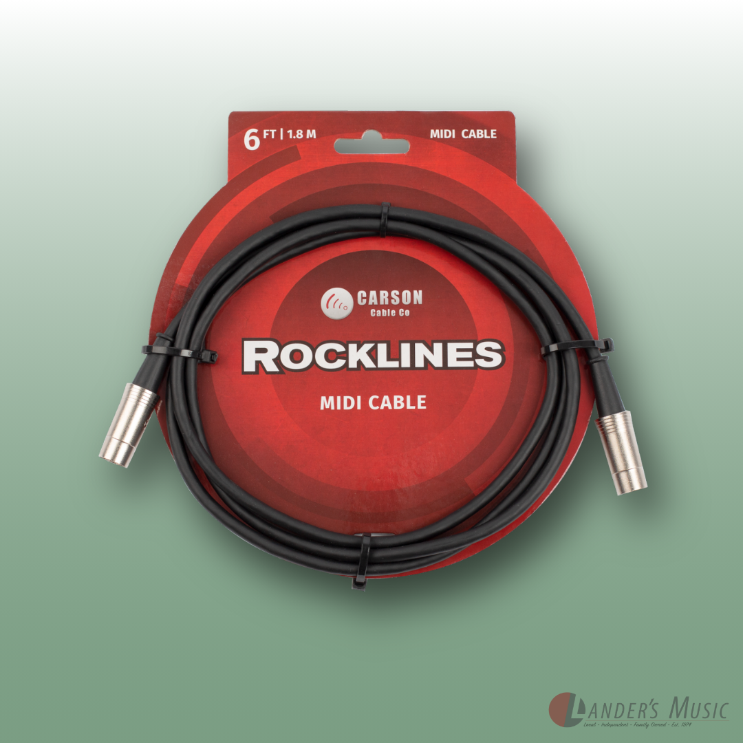 Carson Rocklines 6ft 5 Pin Midi Cable