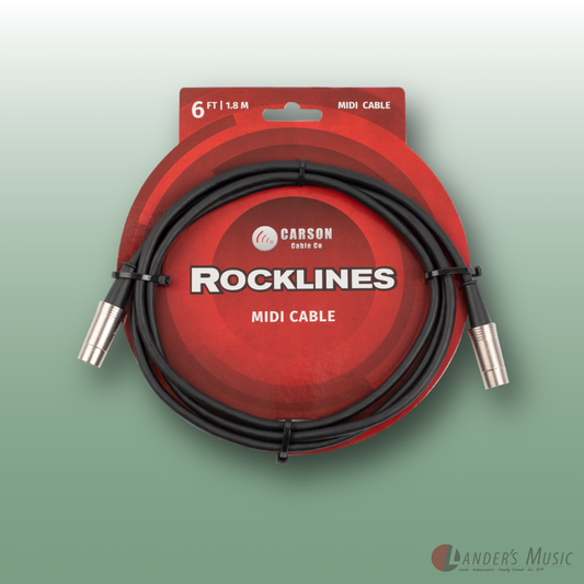 Carson Rocklines 6ft 5 Pin Midi Cable