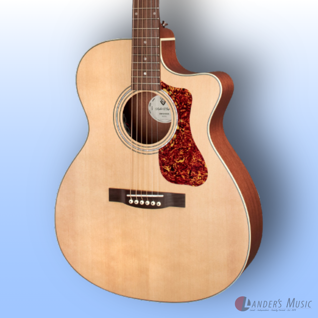 Guild Westerly Collection OM-240CE Natural Electric/Acoustic Guitar With Deluxe Bag