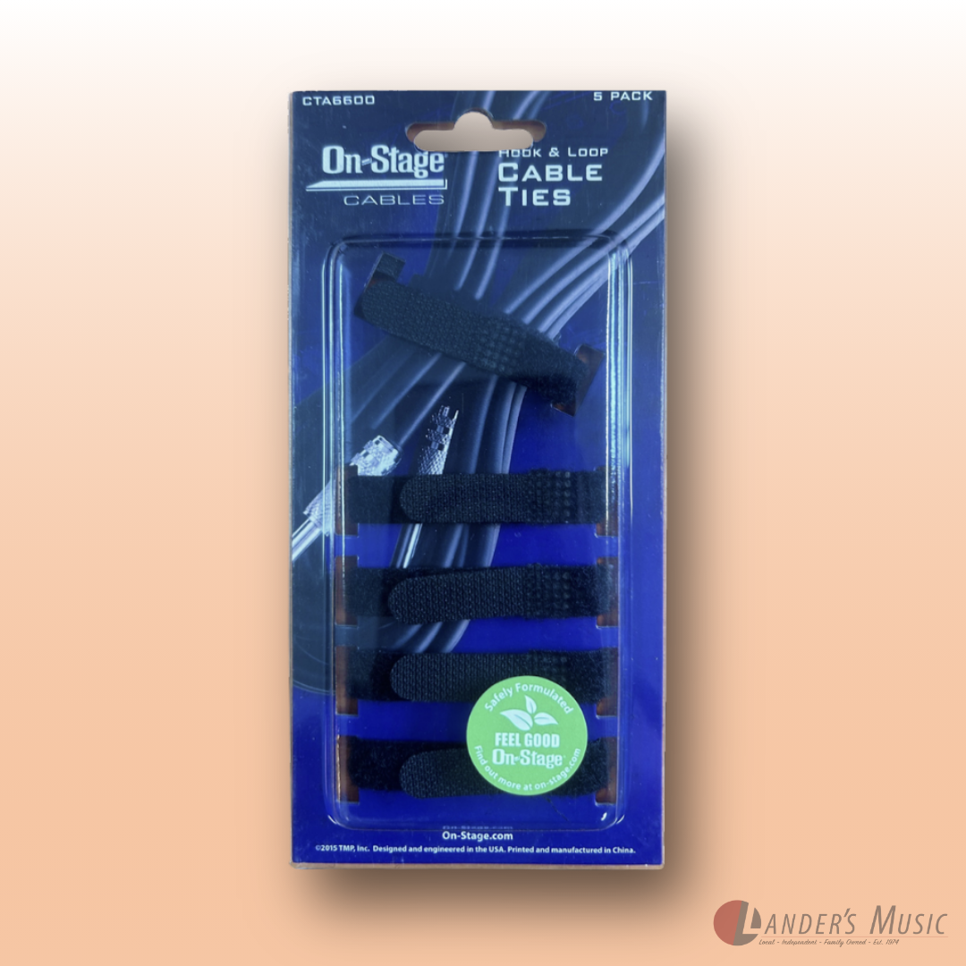 On Stage Velcro Cable Ties 5pk