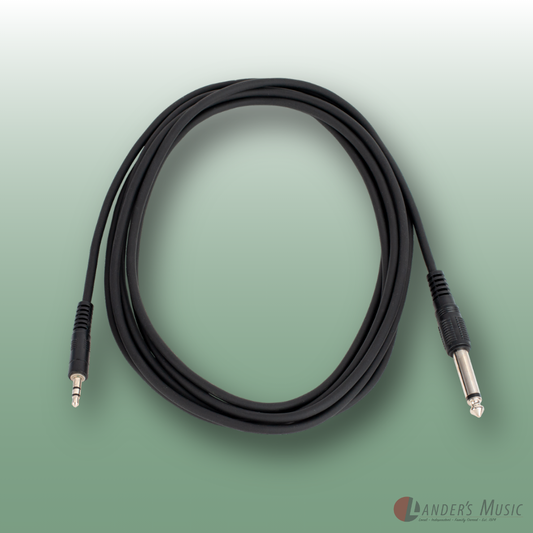 Australiasian 10' 3.5mm Stereo Jack Plug (M) To 6.3mm Mono Jack Plug (M) Cable