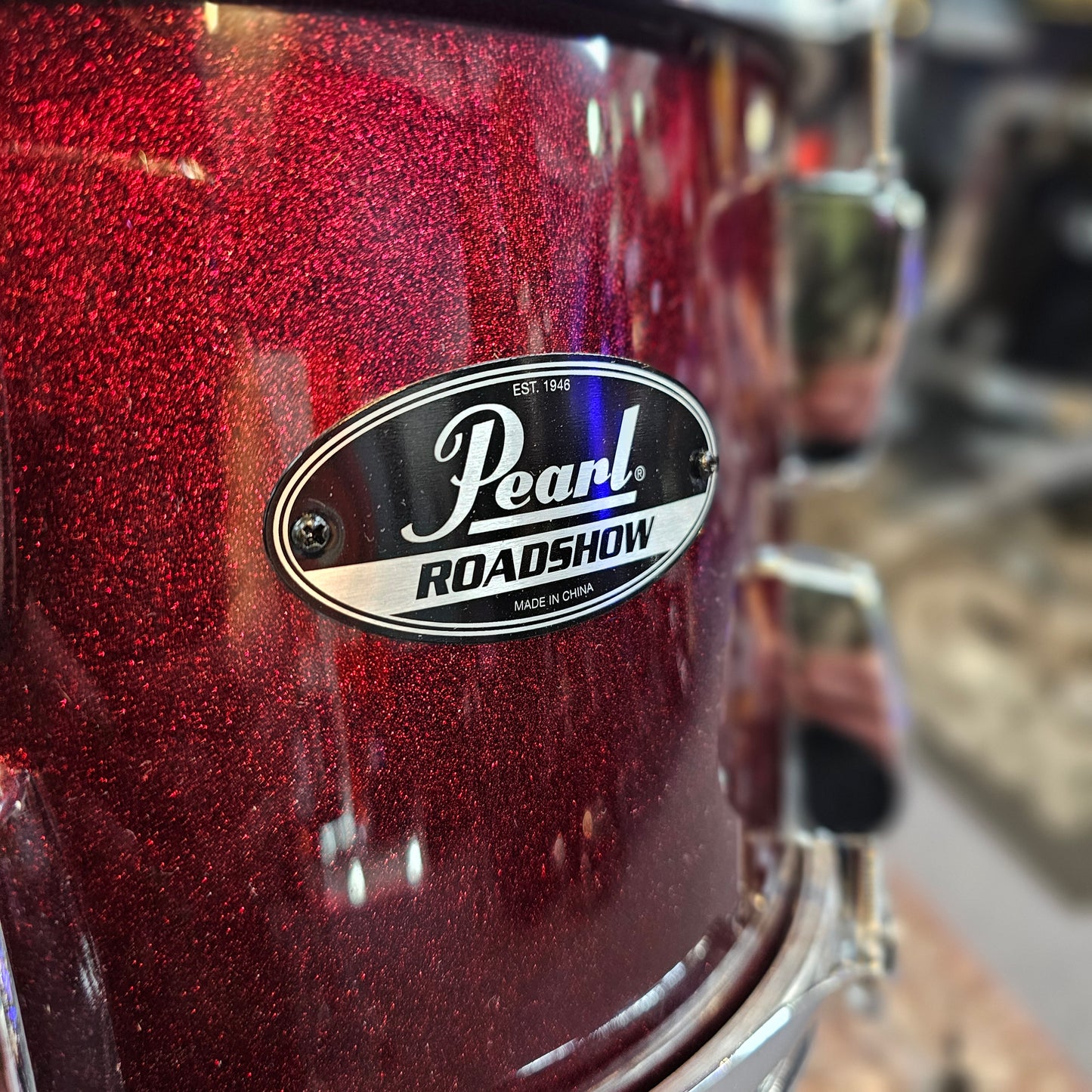 Pearl Roadshow 18" Red Wine 4 Piece Drum Kit Drum Package