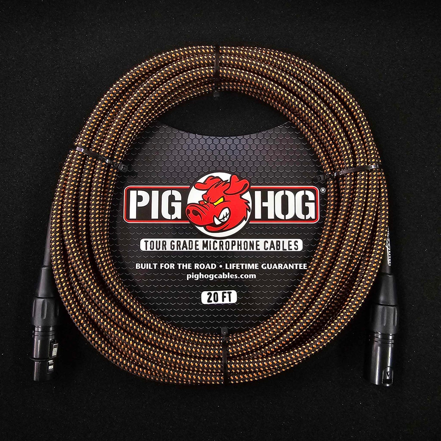 Pig Hog 20ft Woven Microphone Cables