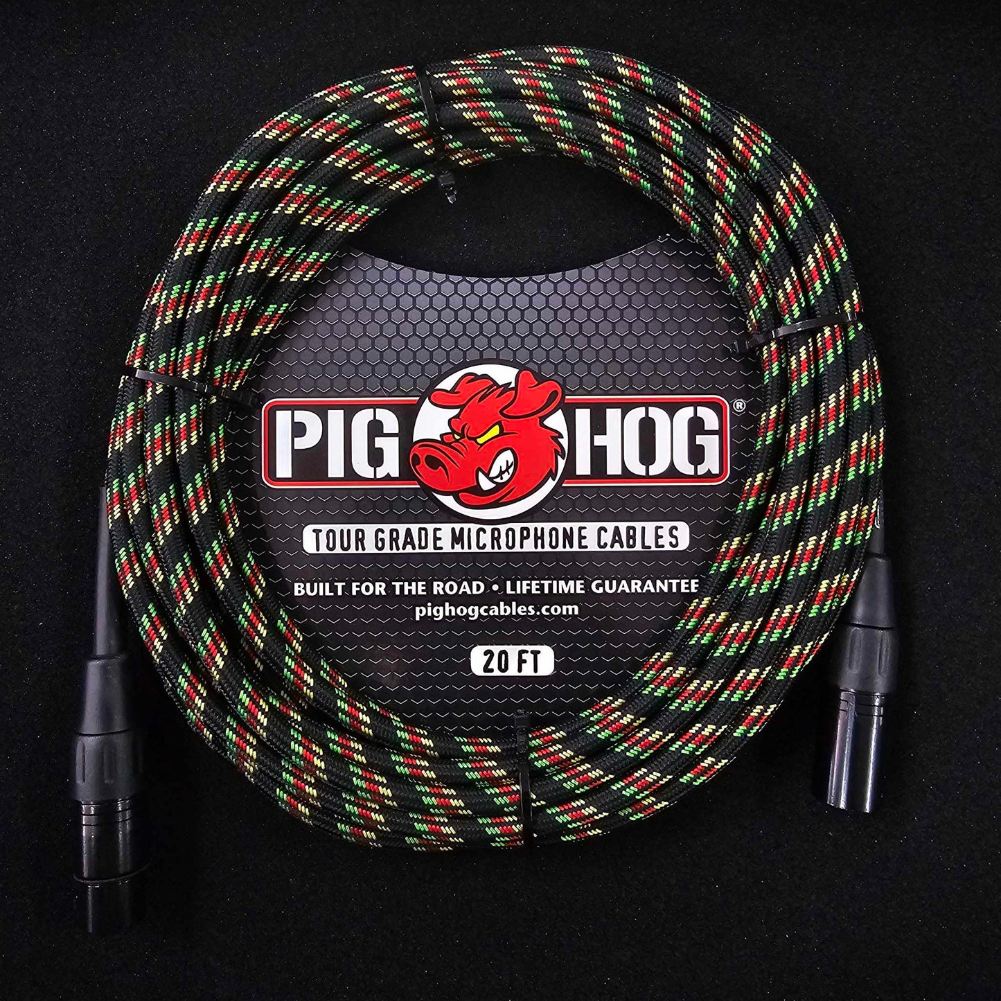 Pig Hog 20ft Woven Microphone Cables