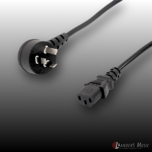 IEC C13 To 10A Right Angle 2m Mains Power Cord