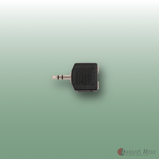 Carson 3.5 Stereo Jack Plug (M) To 2 X 3.5 Stereo Sockets (F) Adaptor