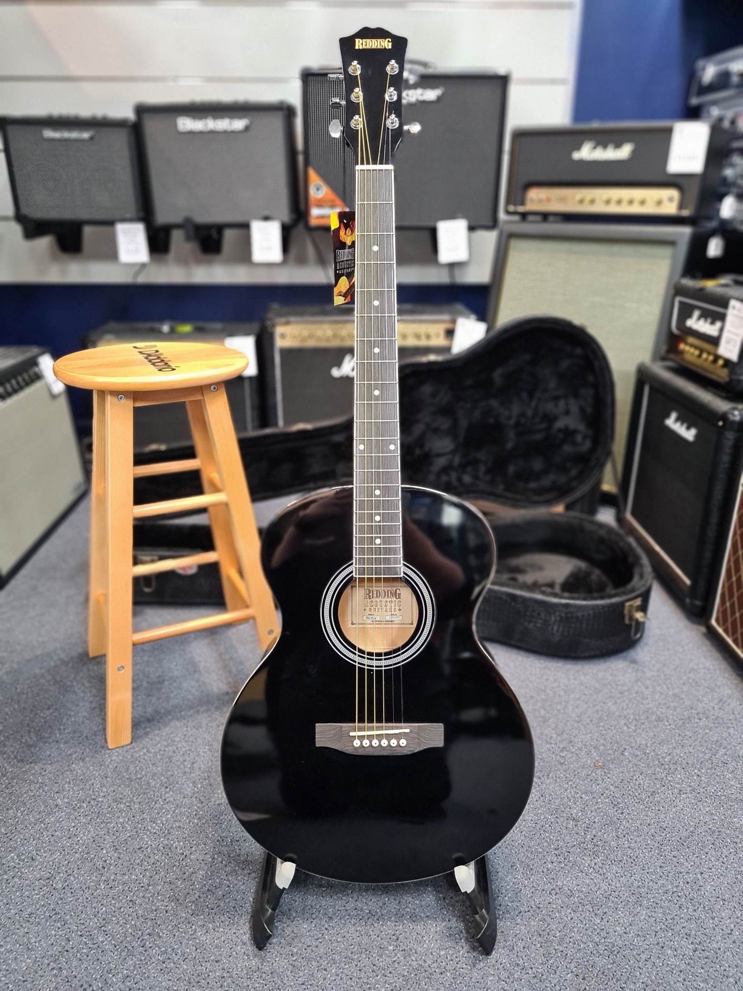 Redding RGC51BK Grand Auditorium Black Acoustic Guitar