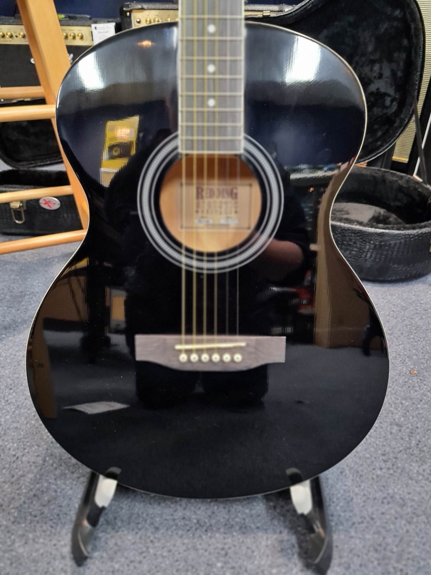 Redding RGC51BK Grand Auditorium Black Acoustic Guitar