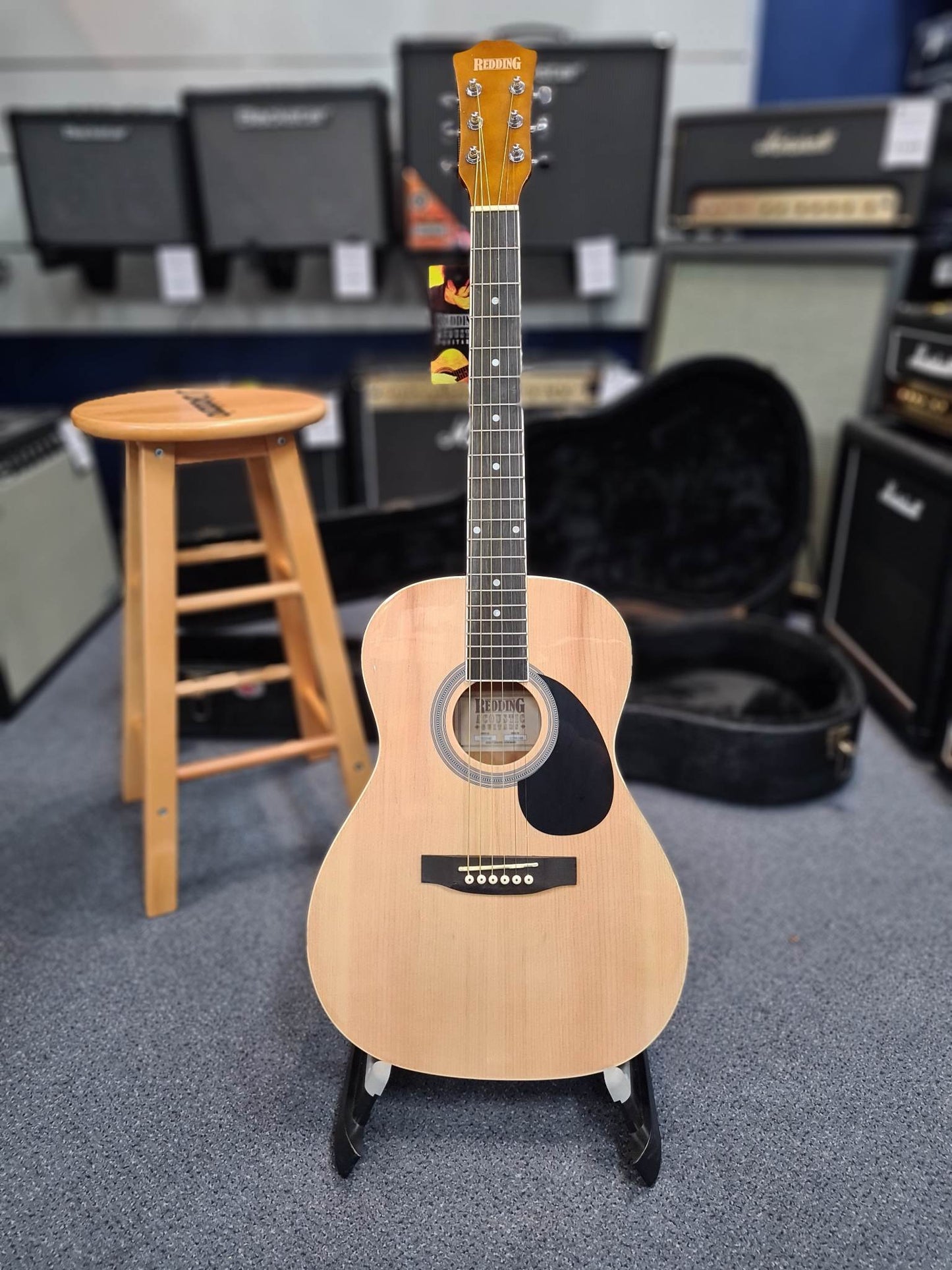 Redding RED34E 3/4 Size Natural Electric/Acoustic Guitar