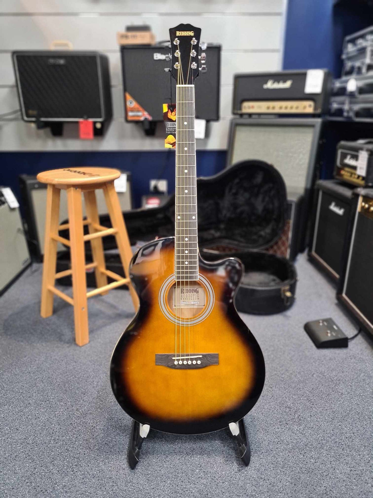 Redding RGC51CETS Tobacco Sunburst Electric/Acoustic Guitar