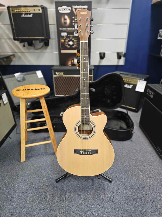 Redding RGC61CENS Grand Auditorium Natural Electric/Acoustic Guitar