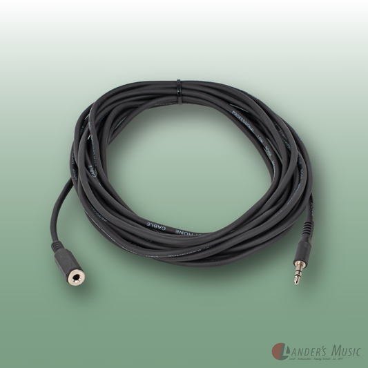 Rock Leads 20ft Stereo Headphone Extension Cable